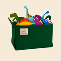 Felt storage basket M - green