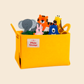 Felt storage basket M - yellow