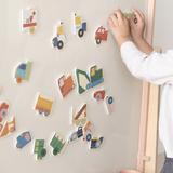 Magneetset - design puzzel - voertuigen