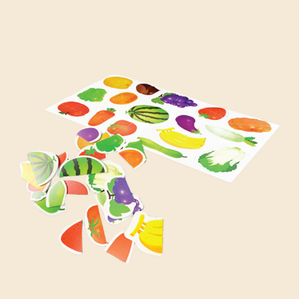 Magnet set - puzzle - fruits &amp; vegetables