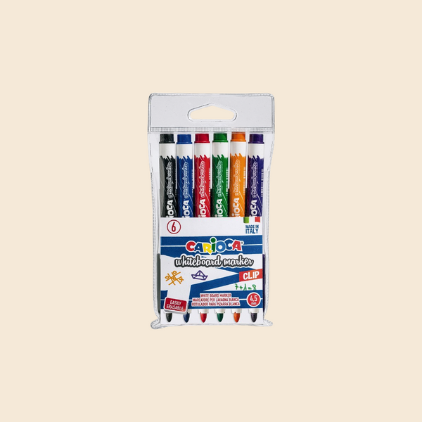 Whiteboard markers - assorted - 6 pcs - thick