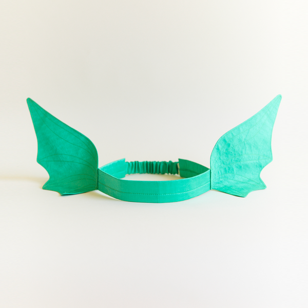 Dinosaur ears headband - green