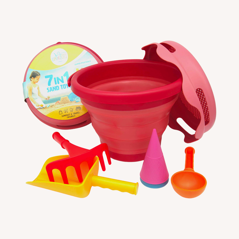 Strandset 7 in 1 - rood