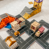 Magnetic tile toppers - highway 40-piece