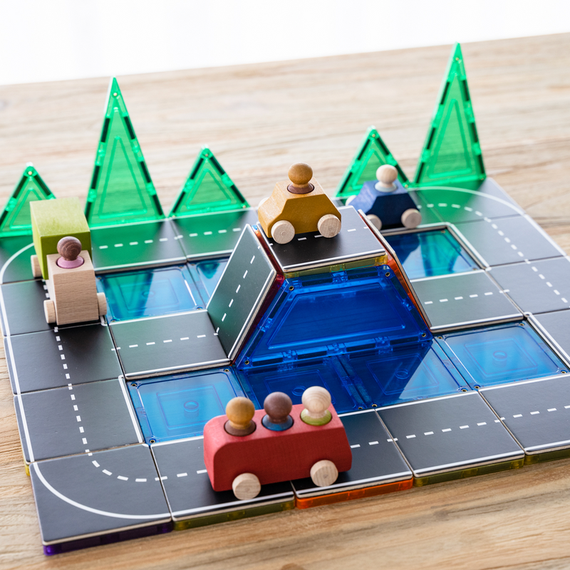 Tile Topper Magnetic tile toppers - highway 40-piece | L U D E