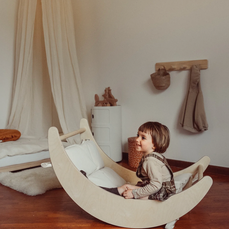 Wooden rocker - climbing arch