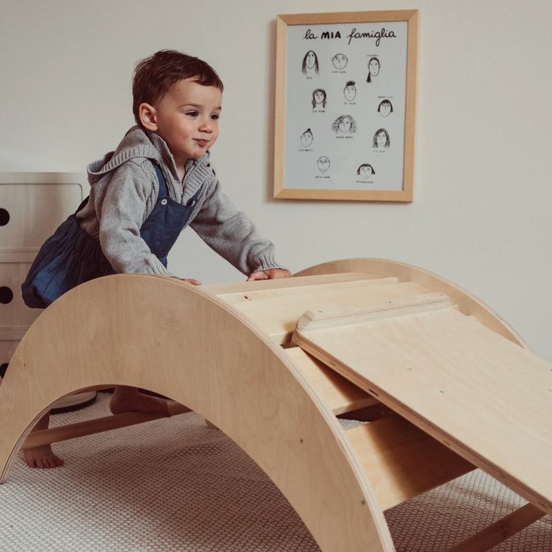 Wooden rocker - climbing arch