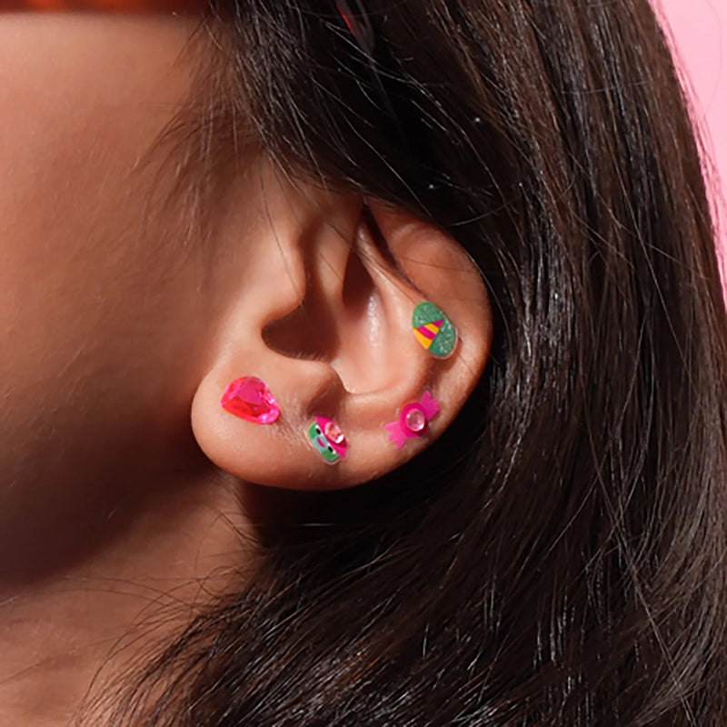Sticker oorbellen - Unicorn Lily