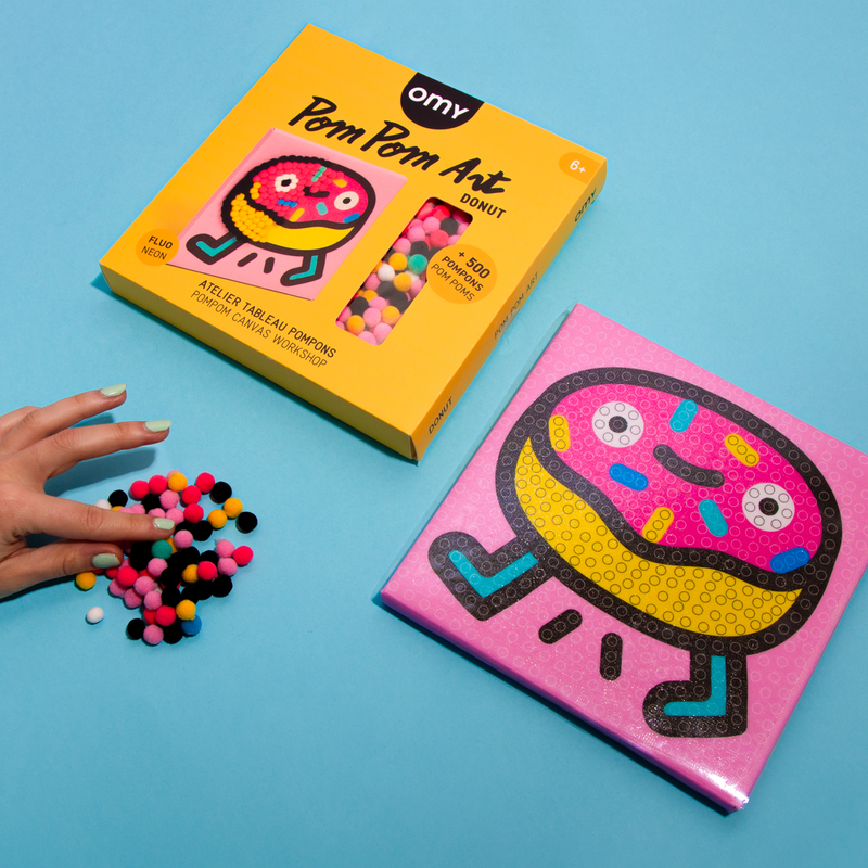 Pompom knutselset - donut