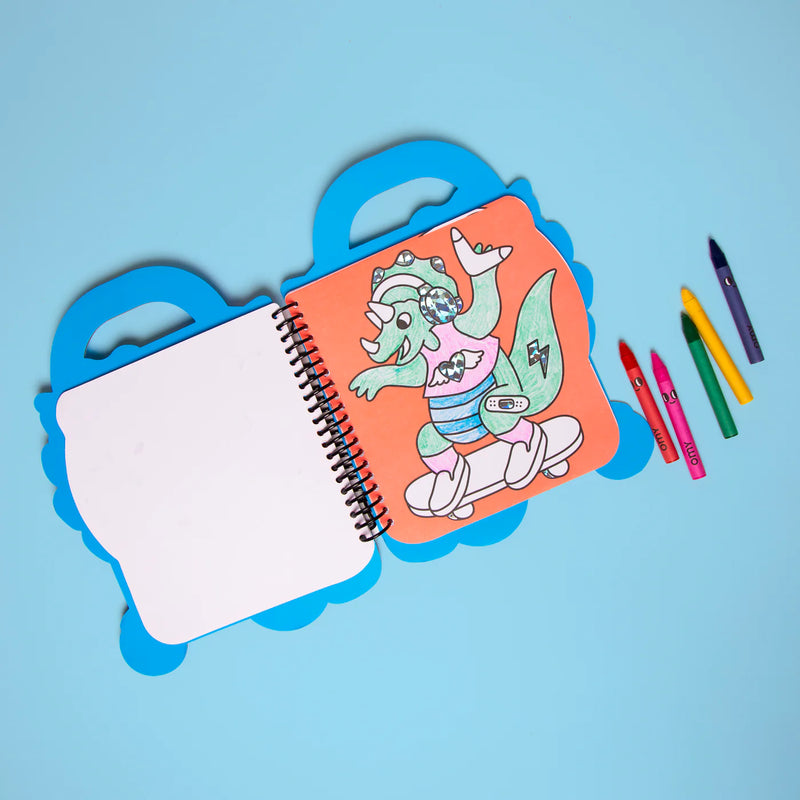 Super kleur - en stickerboek - Dino