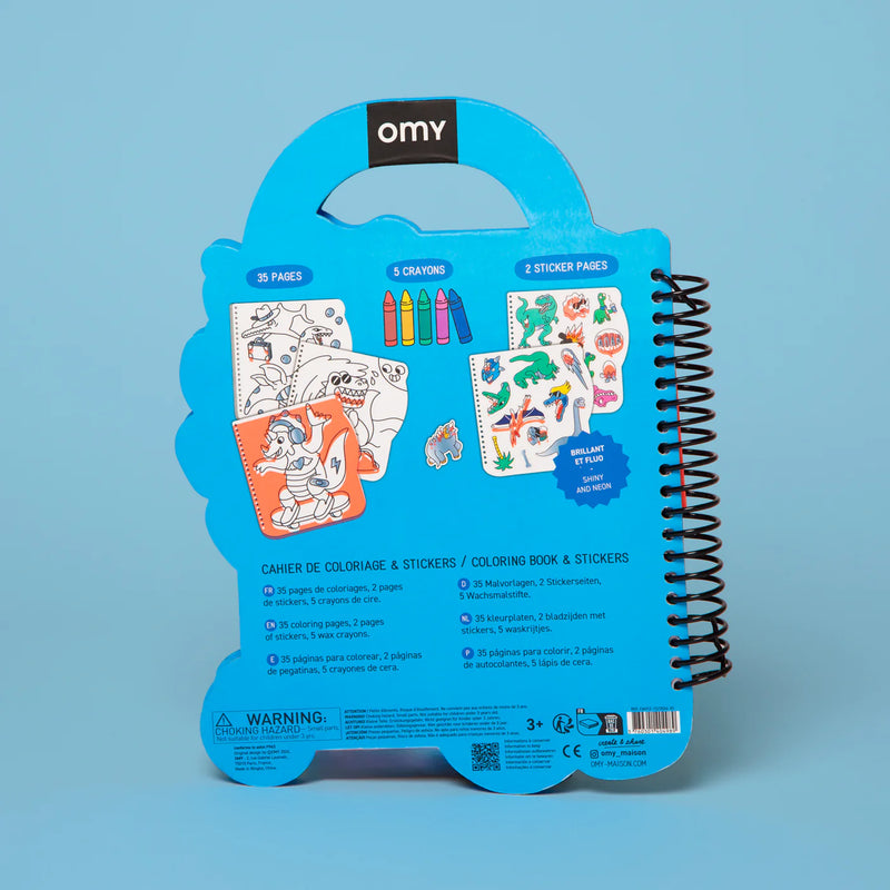 Super kleur - en stickerboek - Dino