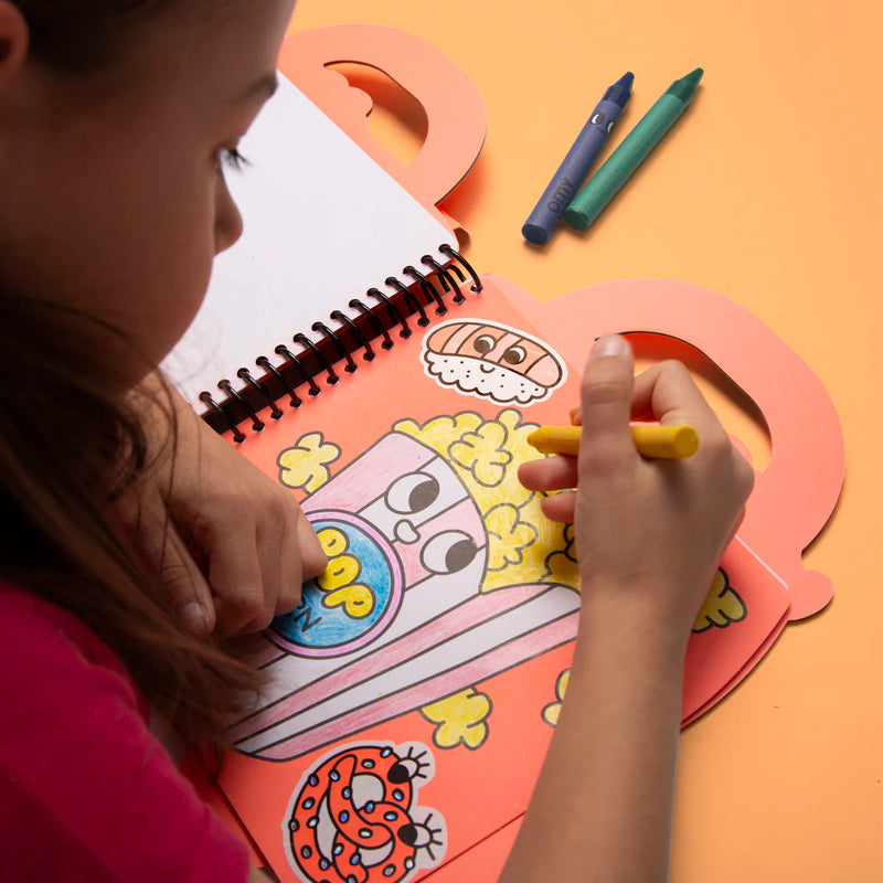 Super kleur - en stickerboek - Foodtruck yummy
