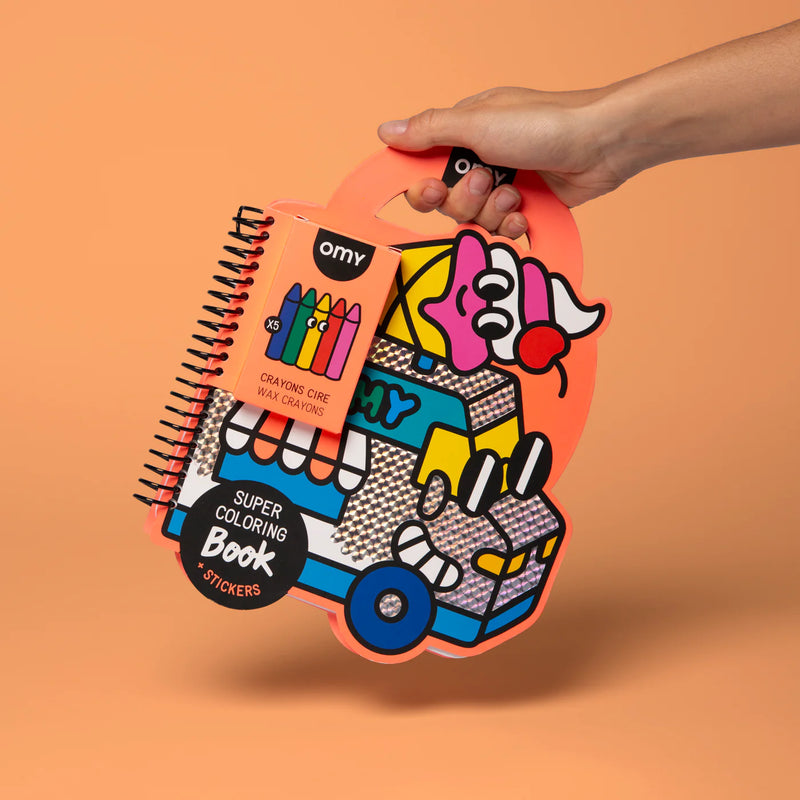 Super kleur - en stickerboek - Foodtruck yummy