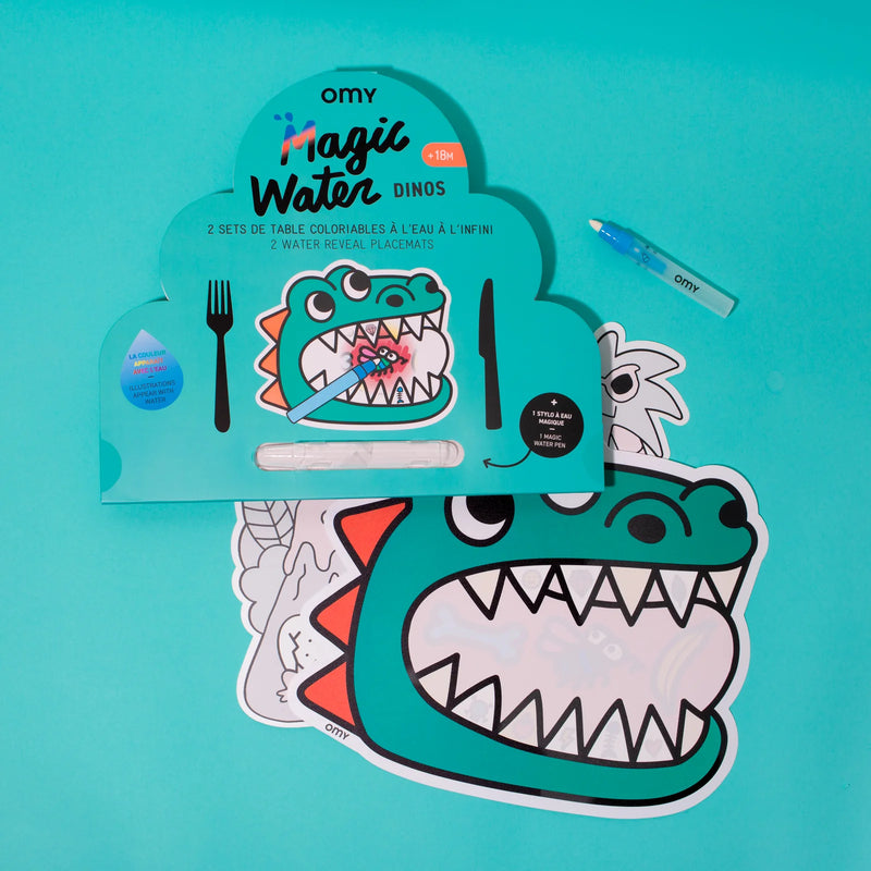 Magische water placemat - dino