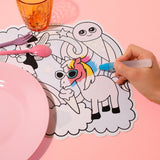 Magische water placemat - unicorn lily