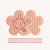 Siliconen sensory toy - fidget bord - pastel