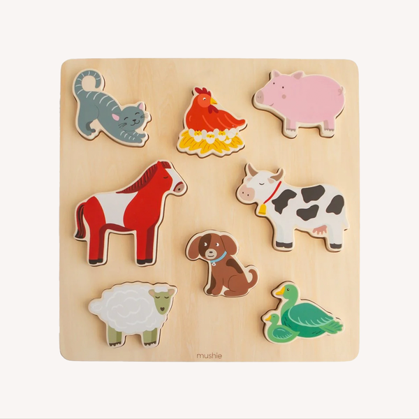 Wooden puzzle - farm