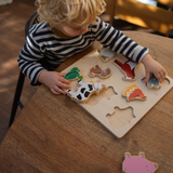 Houten inlegpuzzel - boerderij
