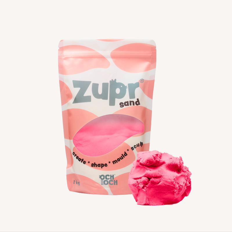 Zupr Kinetisch zand - poppy pink - 2 KG