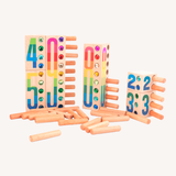 Houten nummer blokken 1-9