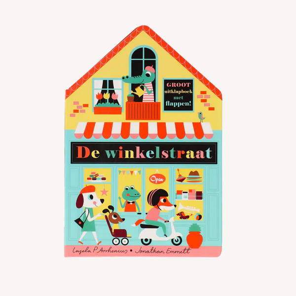 De winkelstraat - uitklapboek