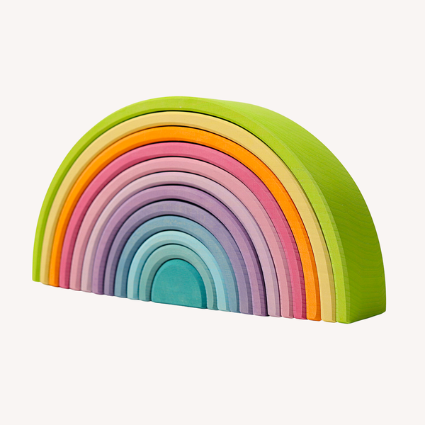 Grote Houten Regenboog - Pastel