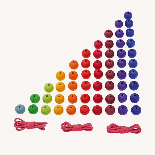 Colorful Bead Staircase - Stringing and Math Game