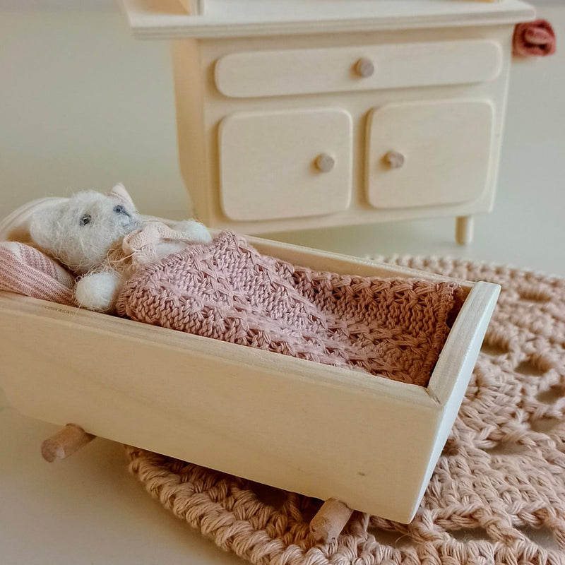 Dollhouse - furniture - rocking cradle