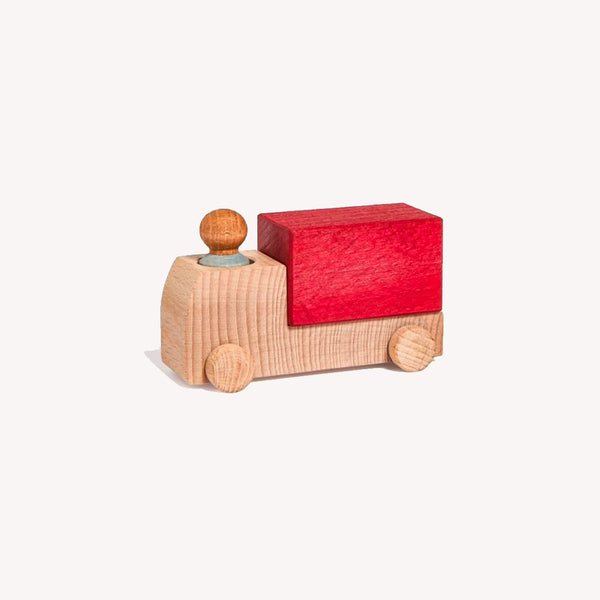 Wooden truck - red