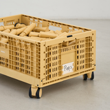 Opbergkrat - wielen - Honey Yellow - 4