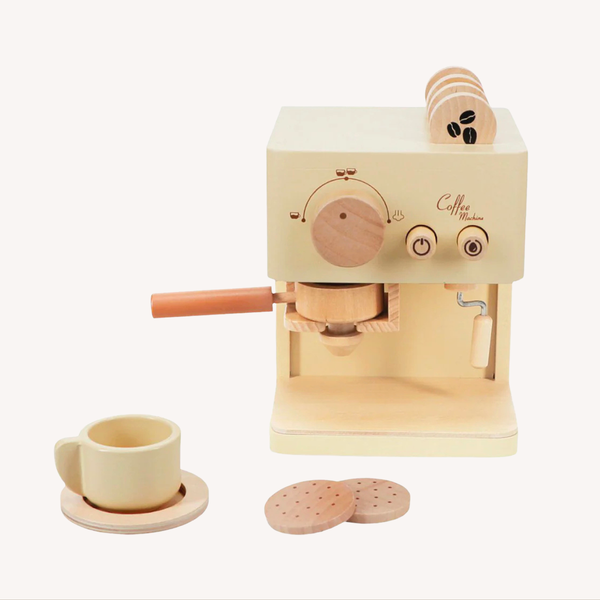 Houten speelset - koffiemachine