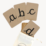 Alphabet cards italic