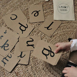 Alphabet cards italic