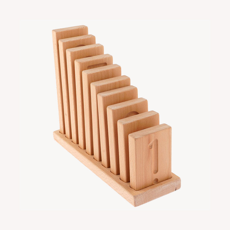 Wooden numbers - counting blocks