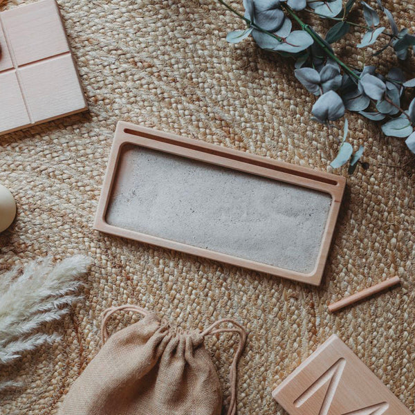 Wooden sand writing board