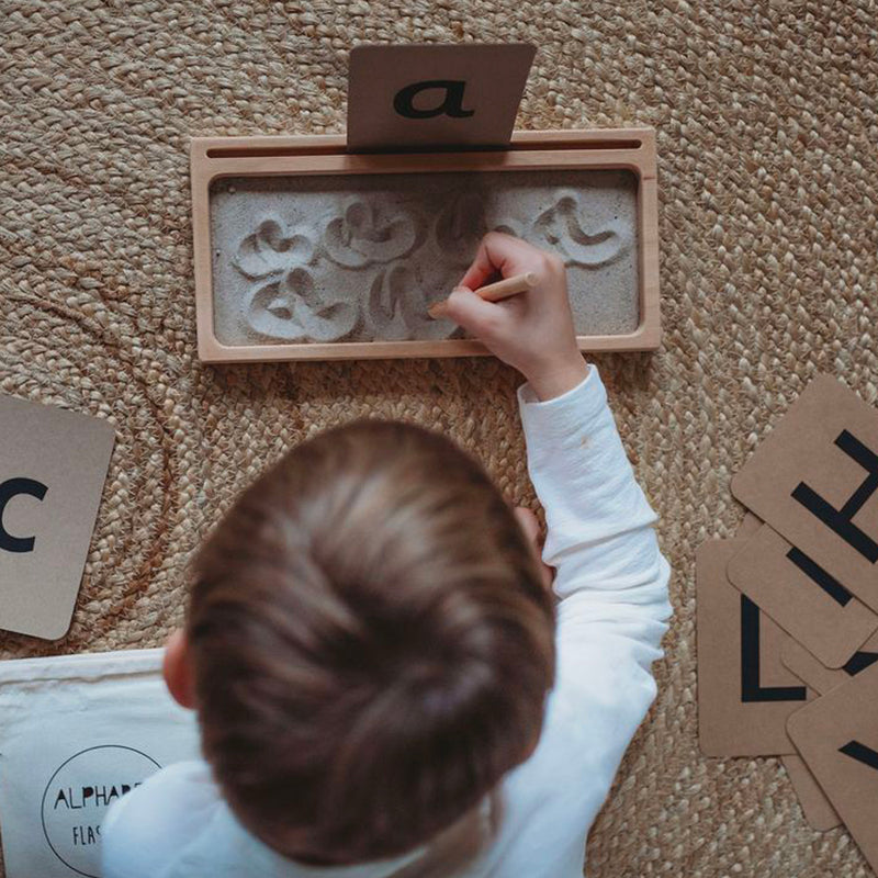 Wooden sand writing board