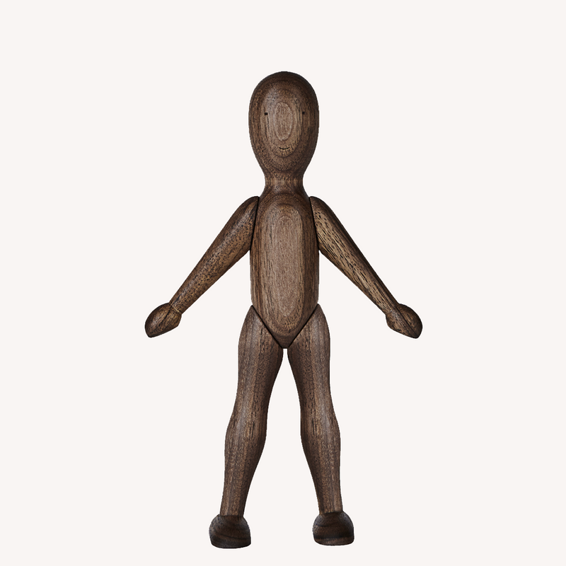 Wooden doll - walnut