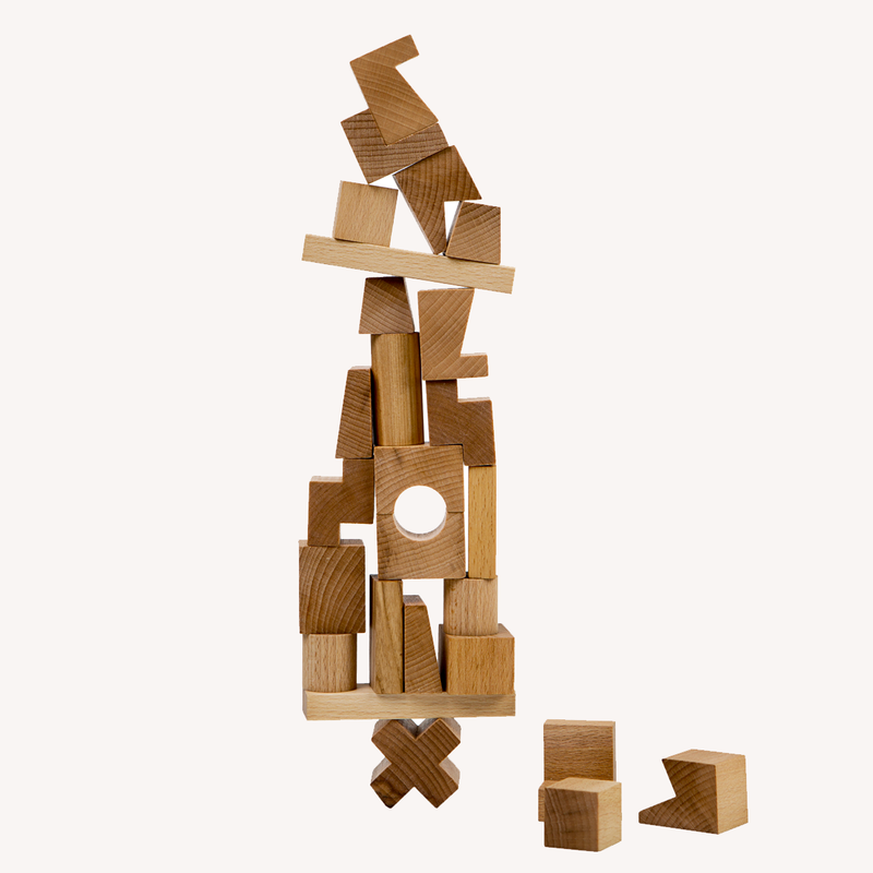 Wooden Stacking Blocks - natural