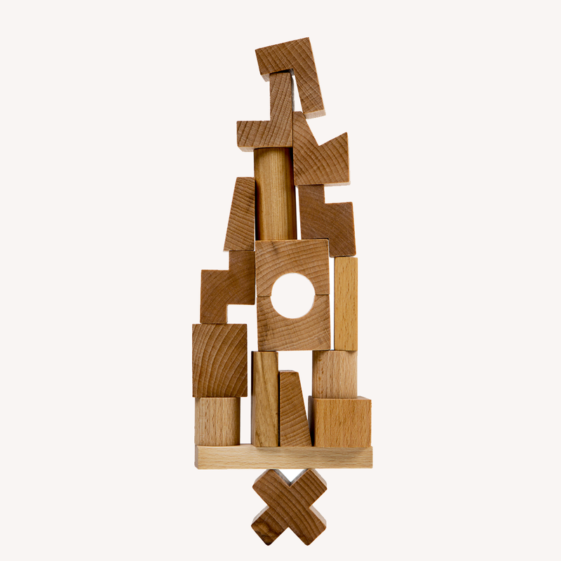 Wooden Stacking Blocks - natural