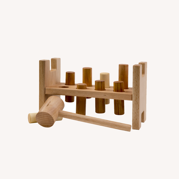 Wooden hammer bench - natural