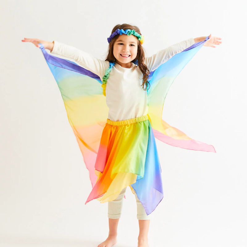 Silk Fairytale Skirt - rainbow