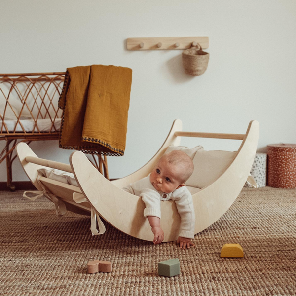 Wooden rocker - climbing arch