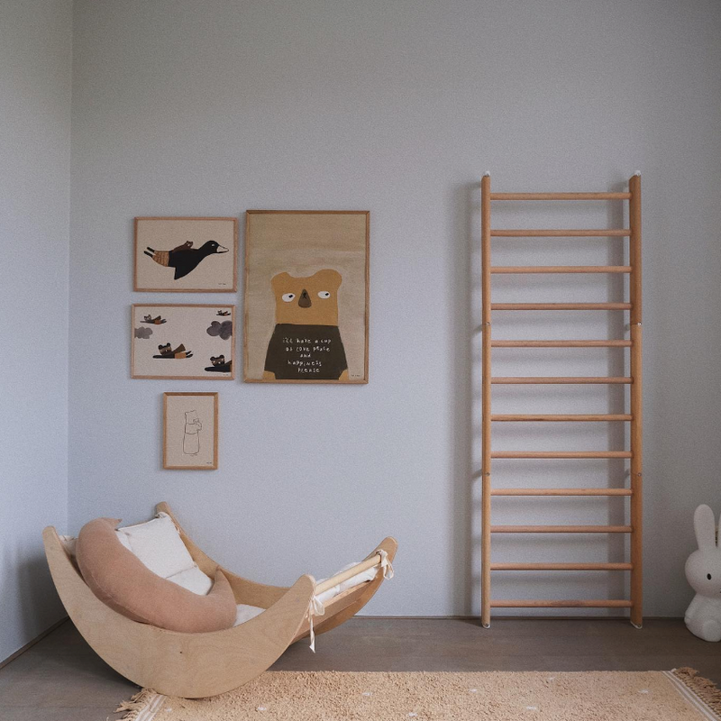 Wooden rocker - climbing arch