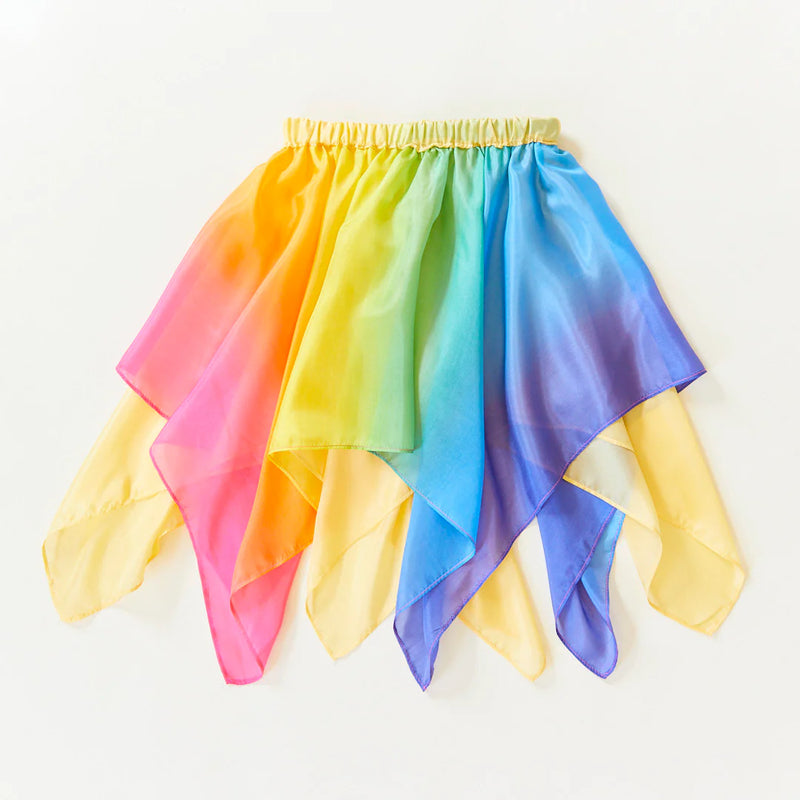 Silk Fairytale Skirt - rainbow