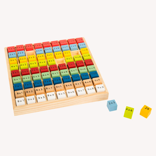 Wooden multiplication board - color