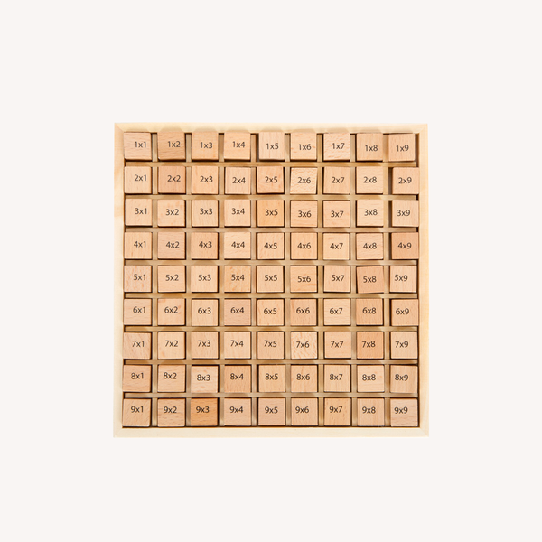 Wooden multiplication board - natural