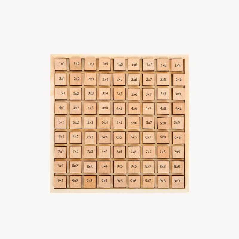 Wooden multiplication board - natural