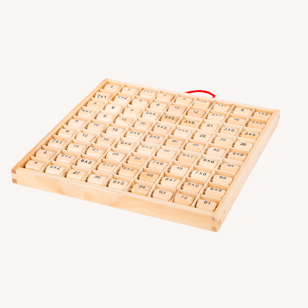 Wooden multiplication board