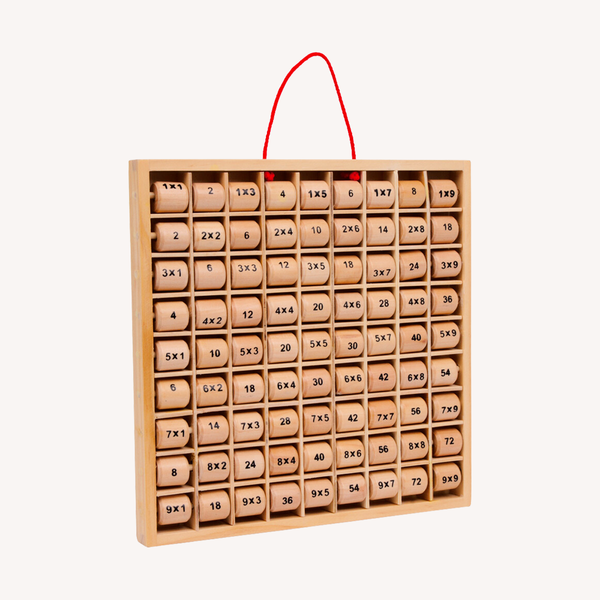 Wooden multiplication board