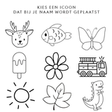 Houten speelbak met deksel - met naam